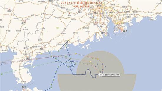 2018年16号台风“贝碧嘉”的路径复杂程度算高吗台风贝碧嘉将登陆浙江台风贝碧嘉将登陆